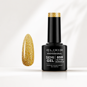 ELIXIR Laser Diamond Semigel  859 Glitter Sungold 8 ml