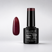 ELIXIR Semi Gel  1003 Black Heart Glitter – 8 ml