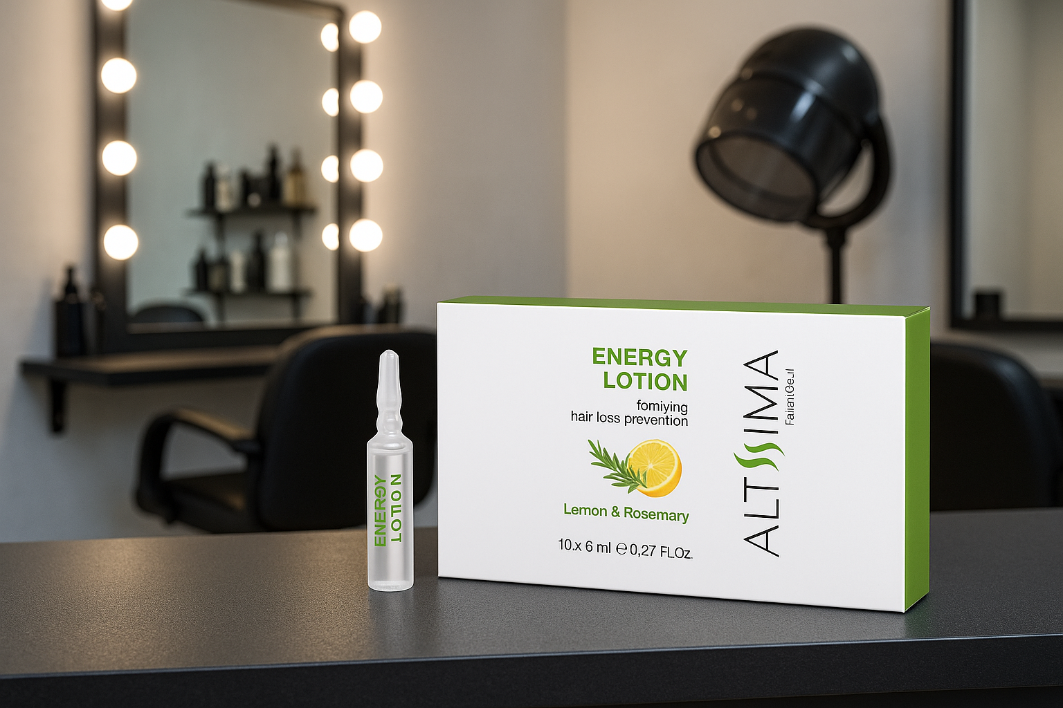 Altissima – Energy Lotion Lemon & Rosemary – Lozione Anticaduta Rinforzante (10x8 ml)