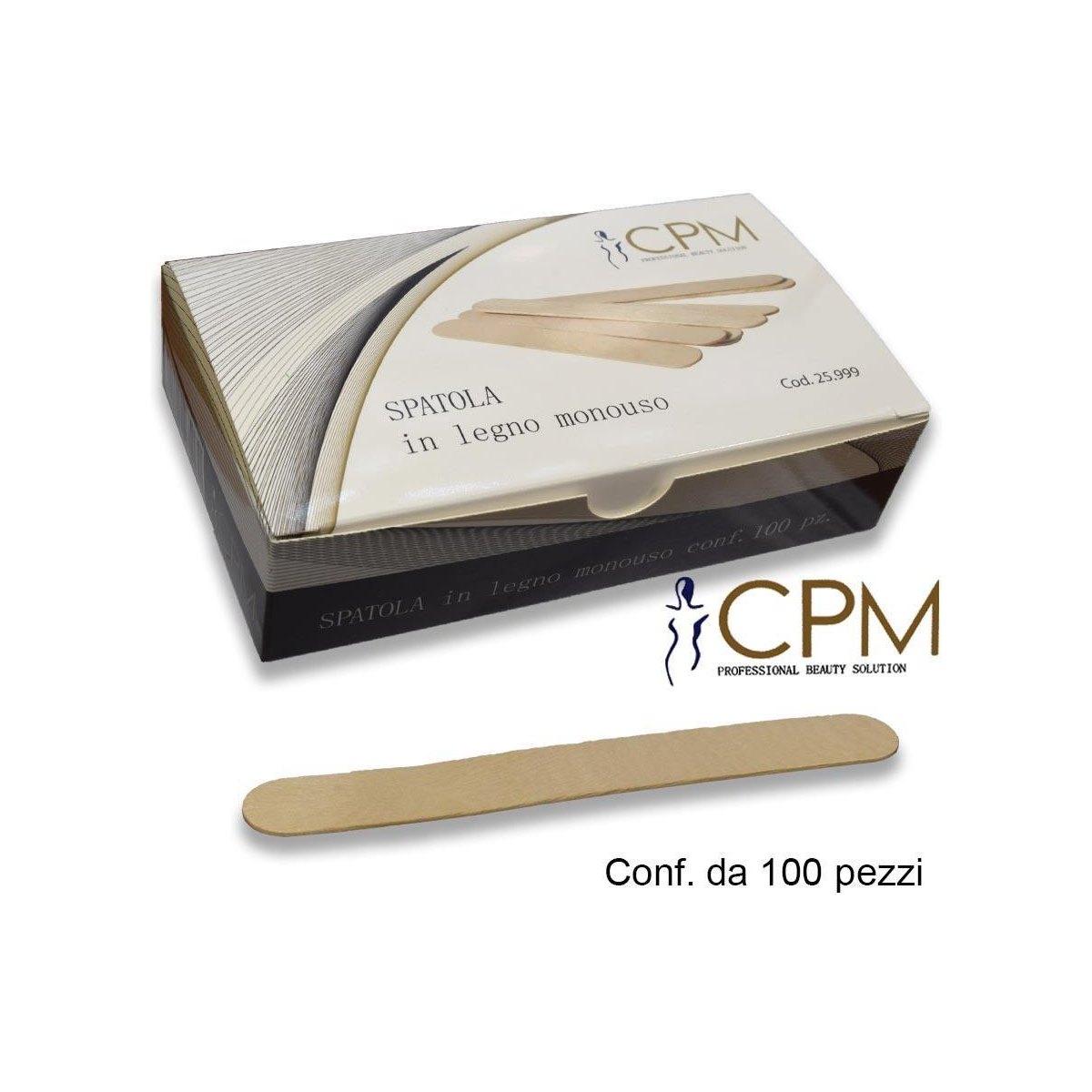 CPM – Spatole in Legno Monouso per Epilazione – 100 pz