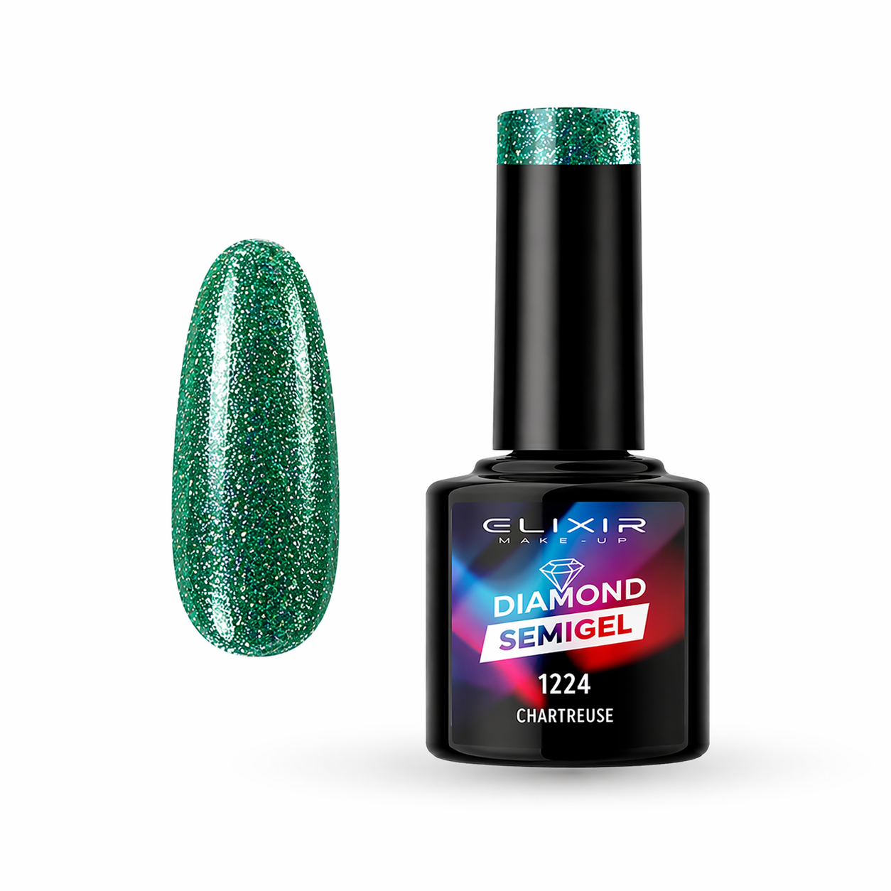 ELIXIR Laser Diamond Semigel 1224 Chartreuse – 8 ml