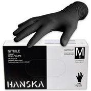 Hanska – Guanti in Nitrile Neri Senza Polvere – 100 pz (Copia)