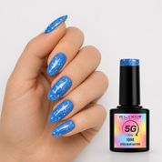 ELIXIR 5G Gel Polish 1098 Steel Blue Glitter – 8 ml