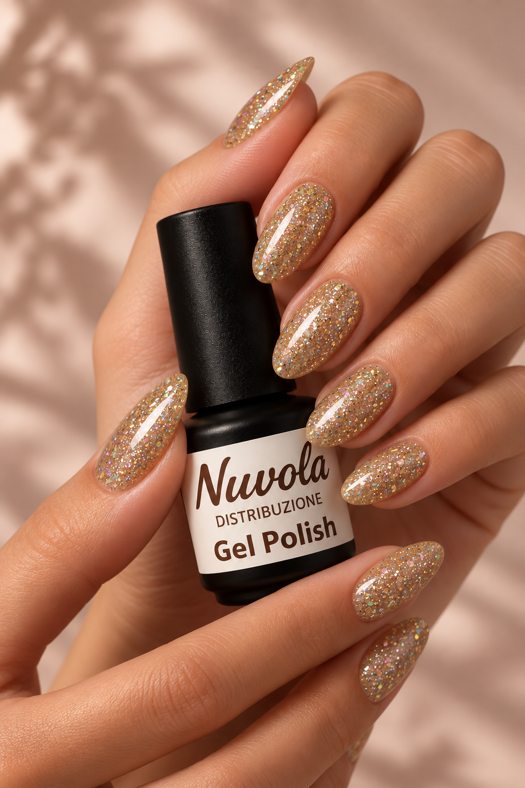 Gel Polish 7ml - Champagne Glitter 704