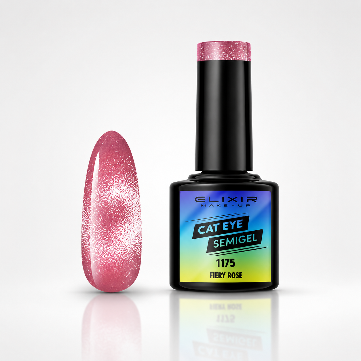 ELIXIR Cat Eye Semigel  1175 Fiery Rose– 8 ml
