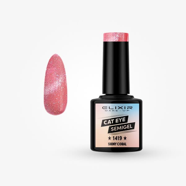 Elixir Make-Up Cat Eye Semigel – 1419 Shiny Coral