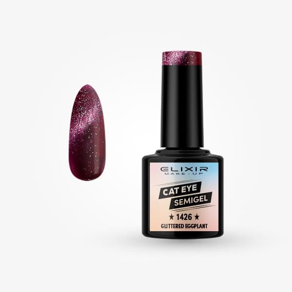 Elixir Make-Up Cat Eye Semigel 1426 – Glittered Eggplant