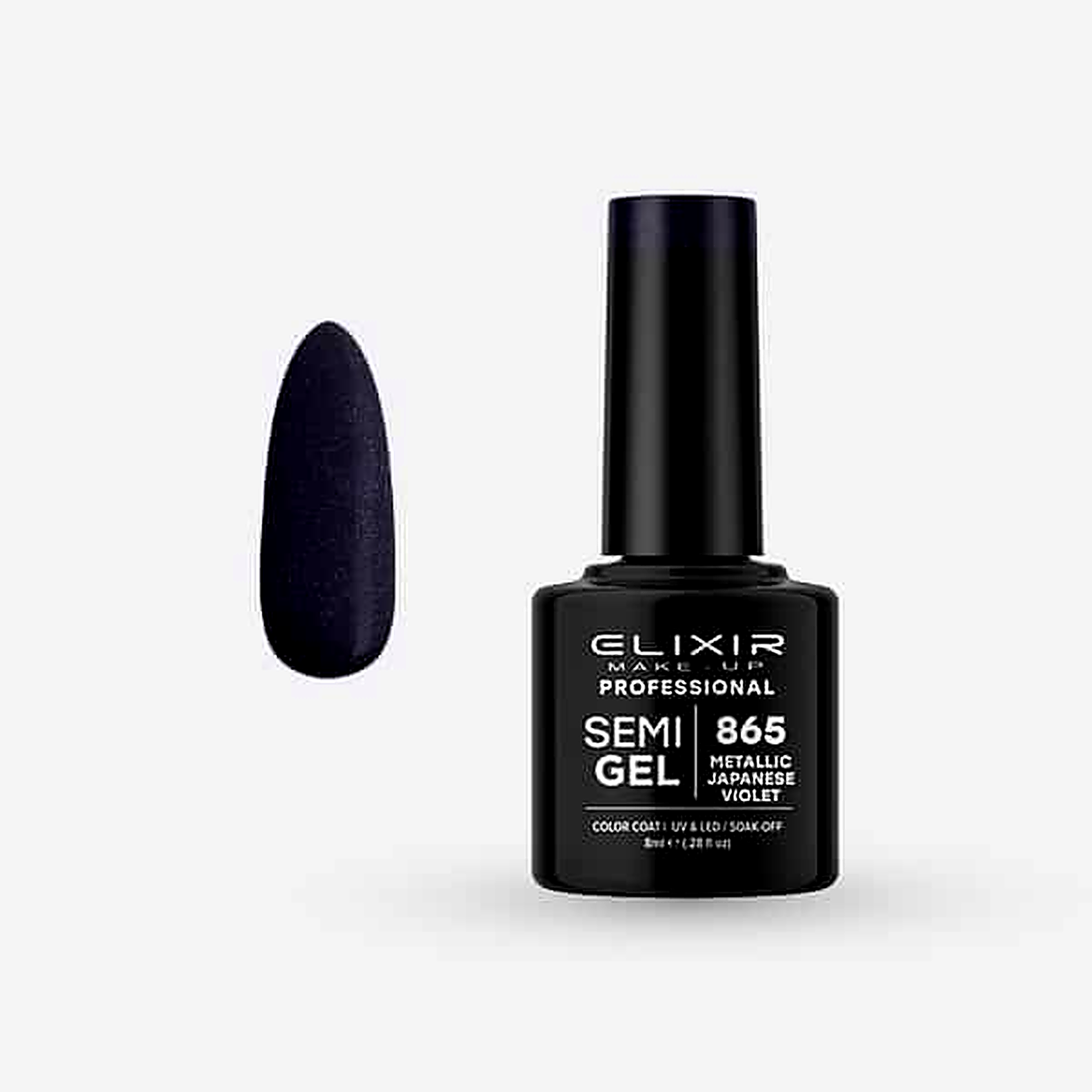 ELIXIR Professional Semi Gel 865 “Metallic Japanese Violet”