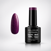 ELIXIR Laser Diamond Semigel 863 Metallic Imperial Purple 8 ml