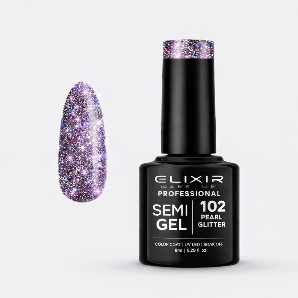 ELIXIR Professional Semi Gel FLASH 1102 Pearl Glitter