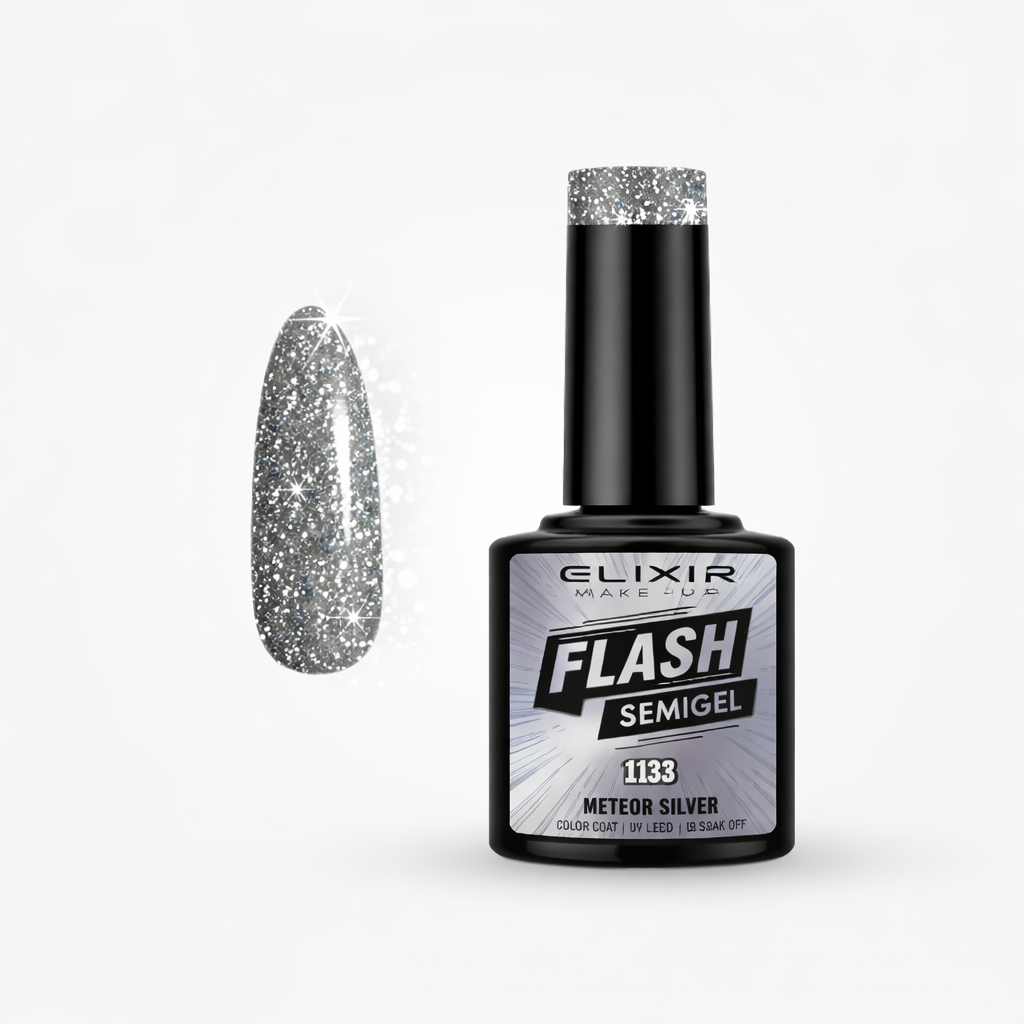 ELIXIR Flash Semigel 1133 Meteor Silver – 8 ml