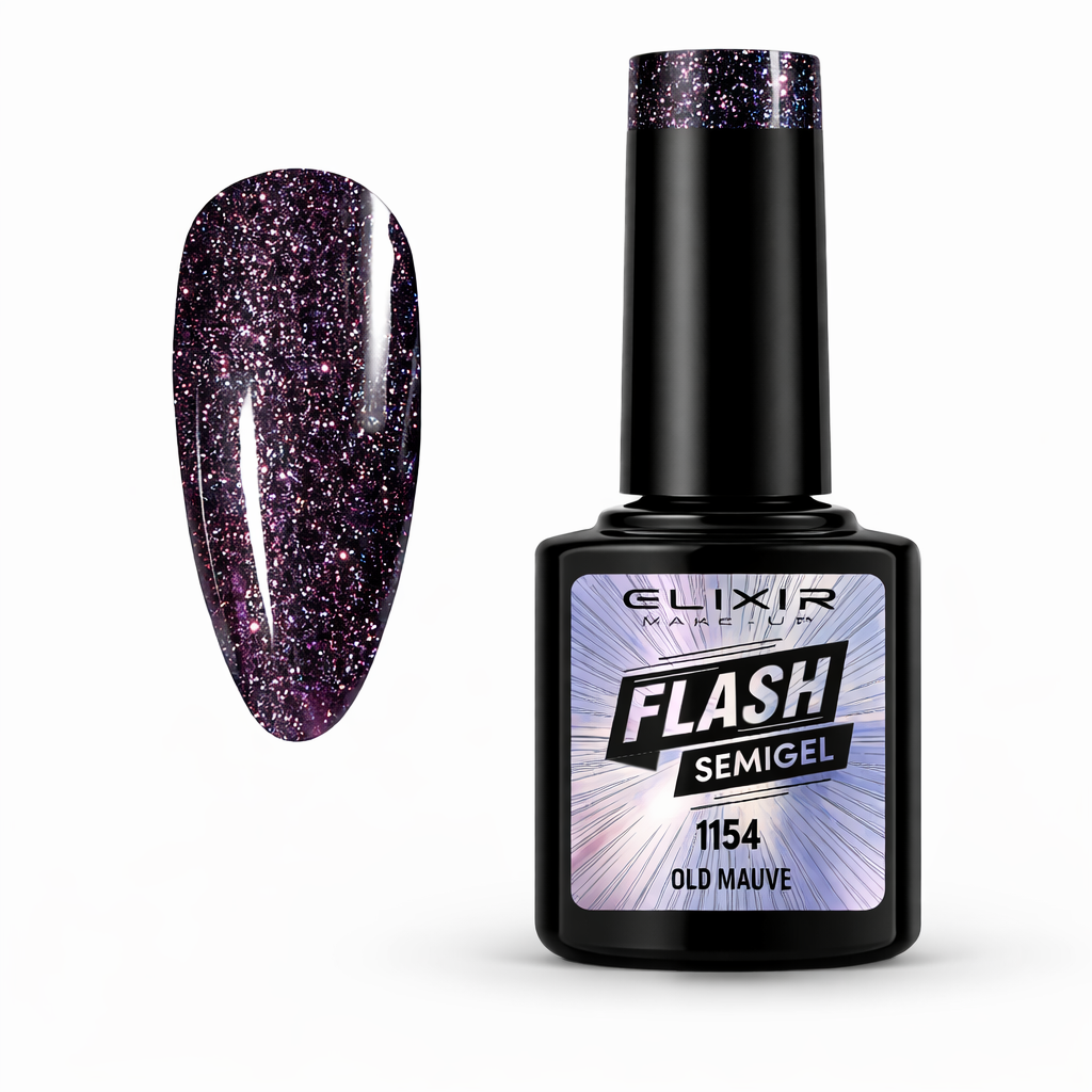 ELIXIR Flash Semigel 1154 Old Mauve – 8 ml