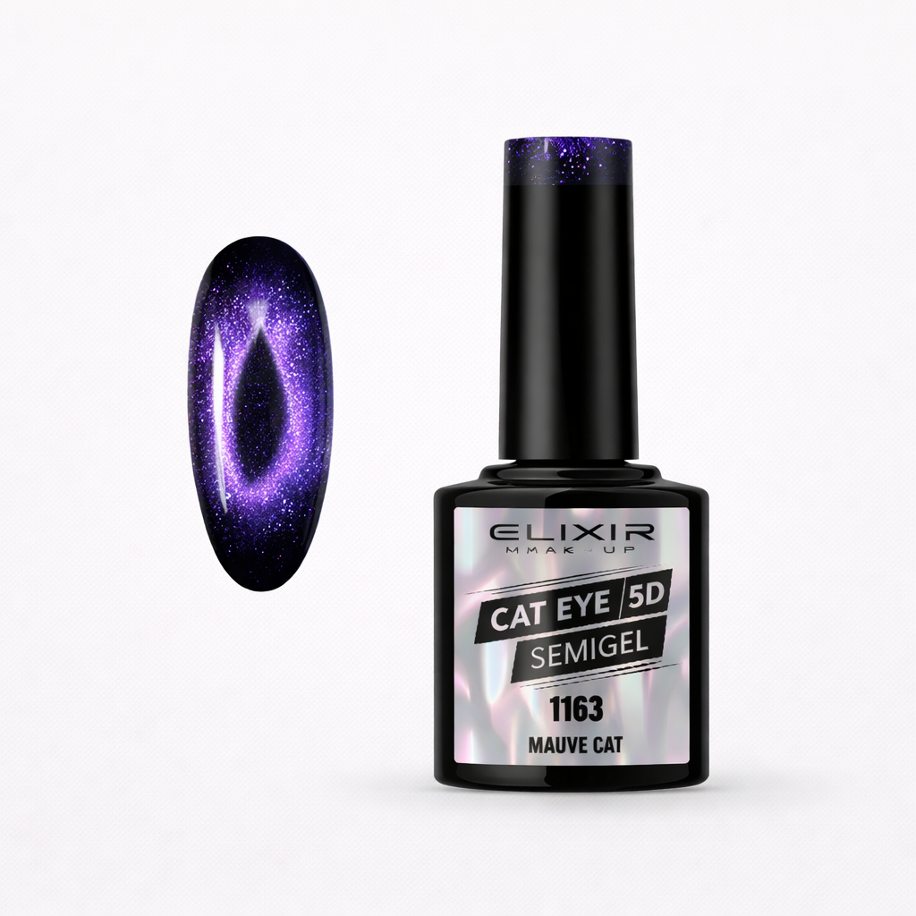 ELIXIR Cat Eye 5D Semigel 1163 Mauve Cat – 8 ml