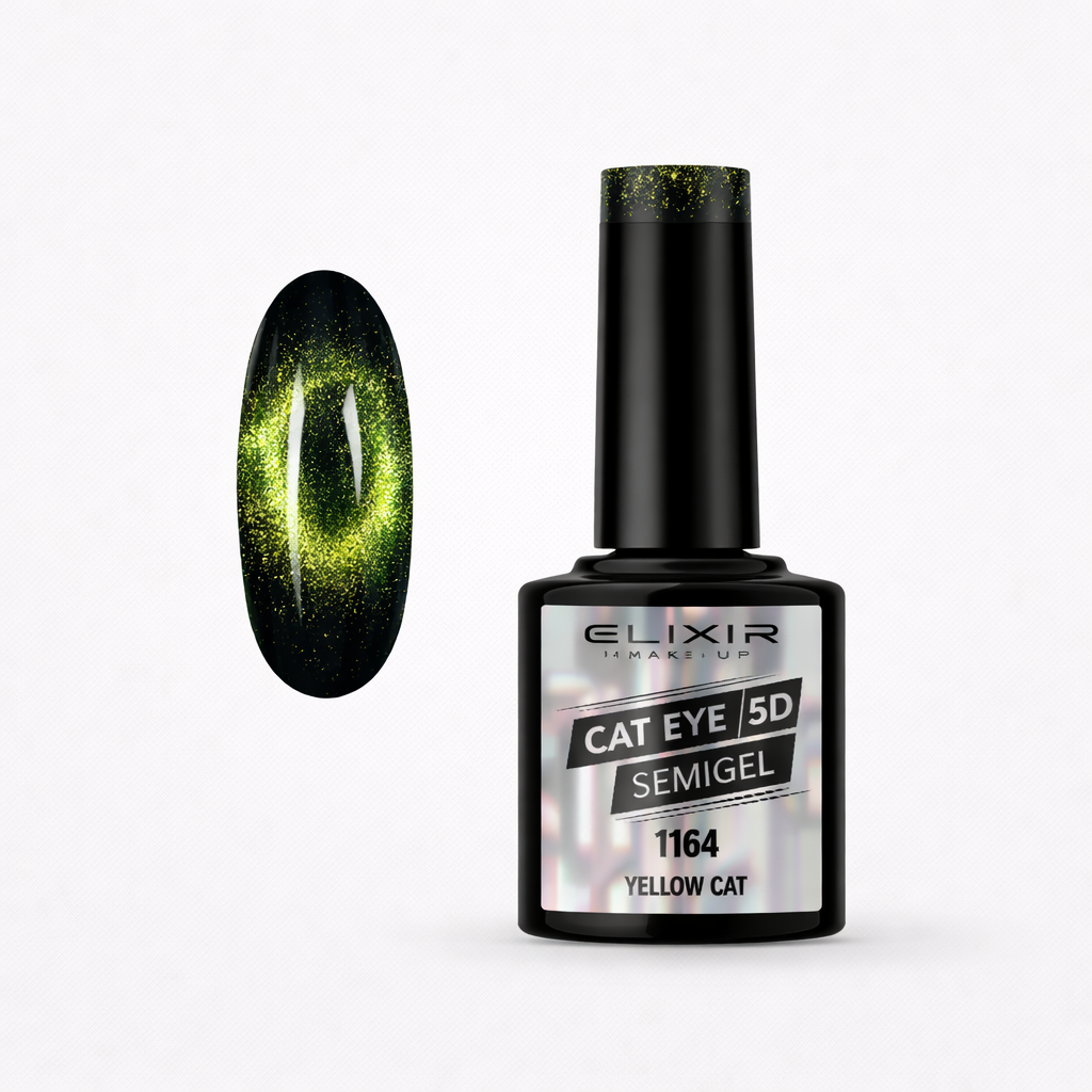 ELIXIR Cat Eye 5D Semigel 1164 Yellow Cat – 8 ml