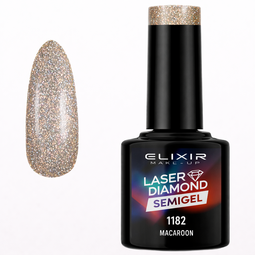 ELIXIR Laser Diamond Semigel 1182 Macaroon – 8 ml