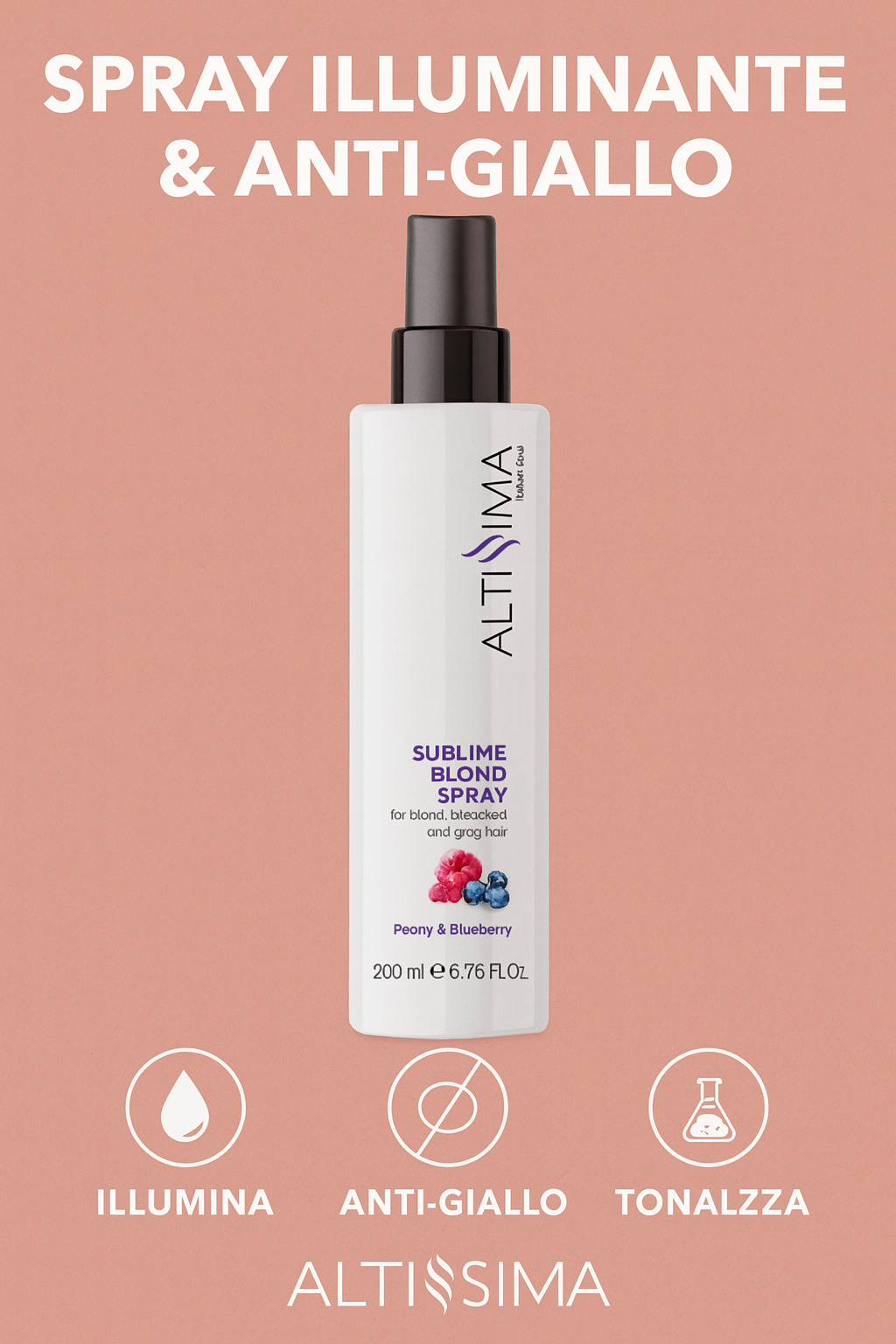 Altissima – Sublime Blond Spray Peony &amp; Blueberry 200 ml