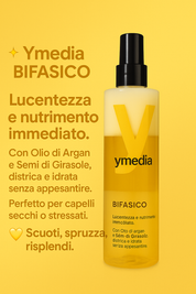Ymedia Bifasico – Spray Districante e Nutriente all’Olio di Argan, Soia e Panthenol