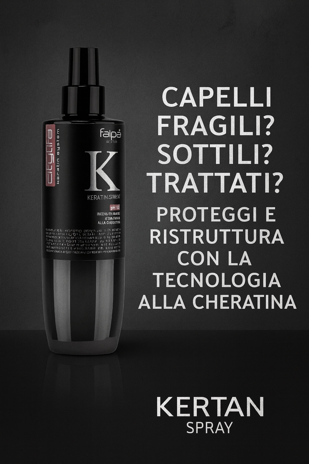 Faipa Citylife K Keratin Spray – Spray Ristrutturante alla Cheratina