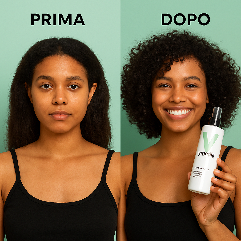 Ymedia Ravvivaricci – Spray Energizzante Specifico per Capelli Ricci e Mossi