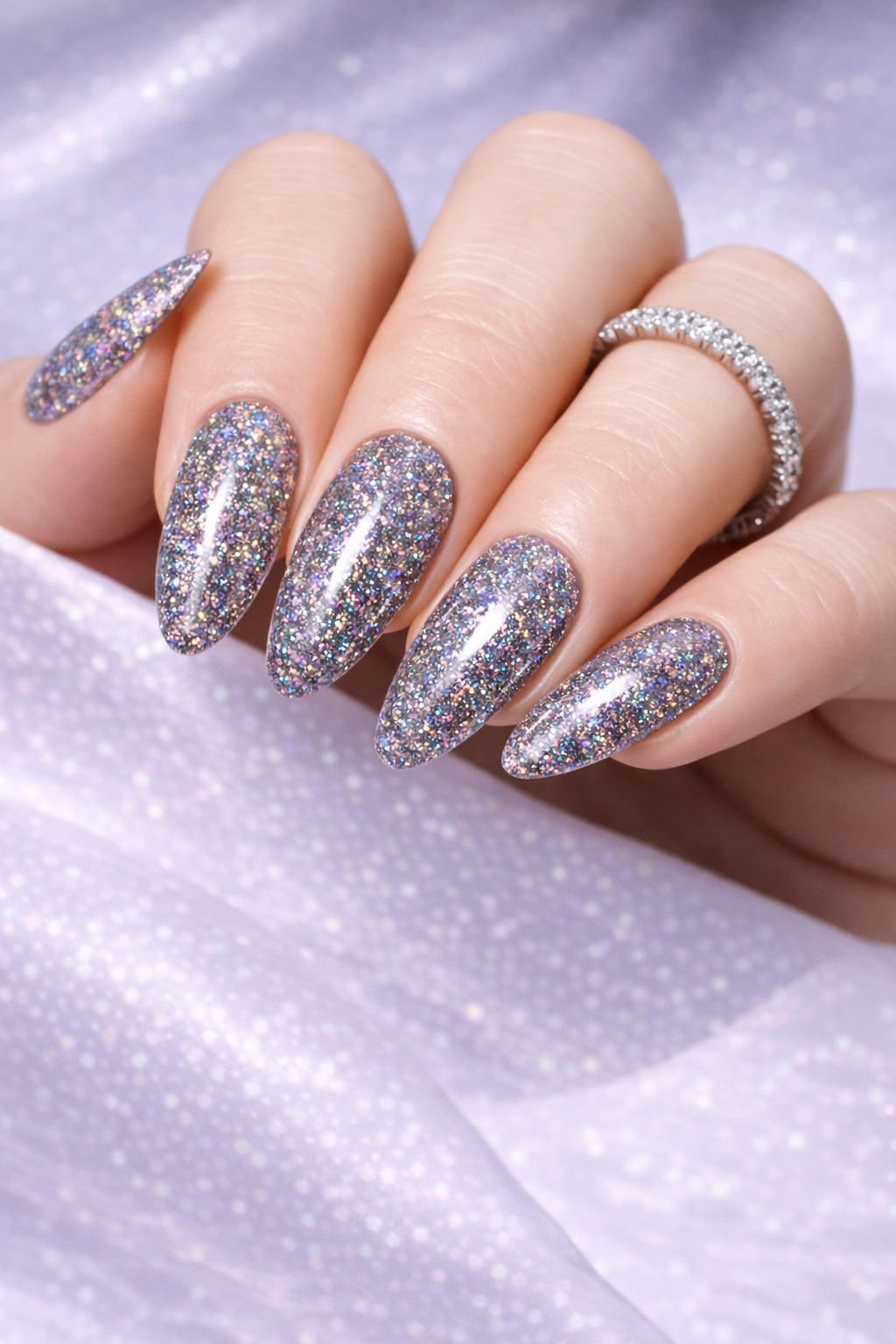 ELIXIR Laser Diamond Semigel 1198 Holo Silver – 8 ml