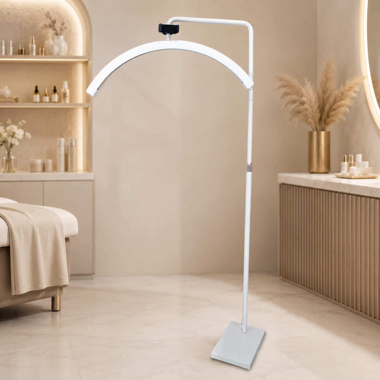 Lampada mezza luna da terra