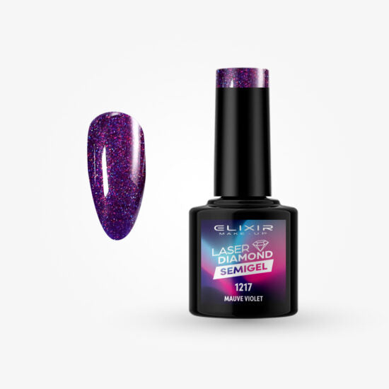 ELIXIR Laser Diamond Semigel 1217 Mauve Violet – 8 ml