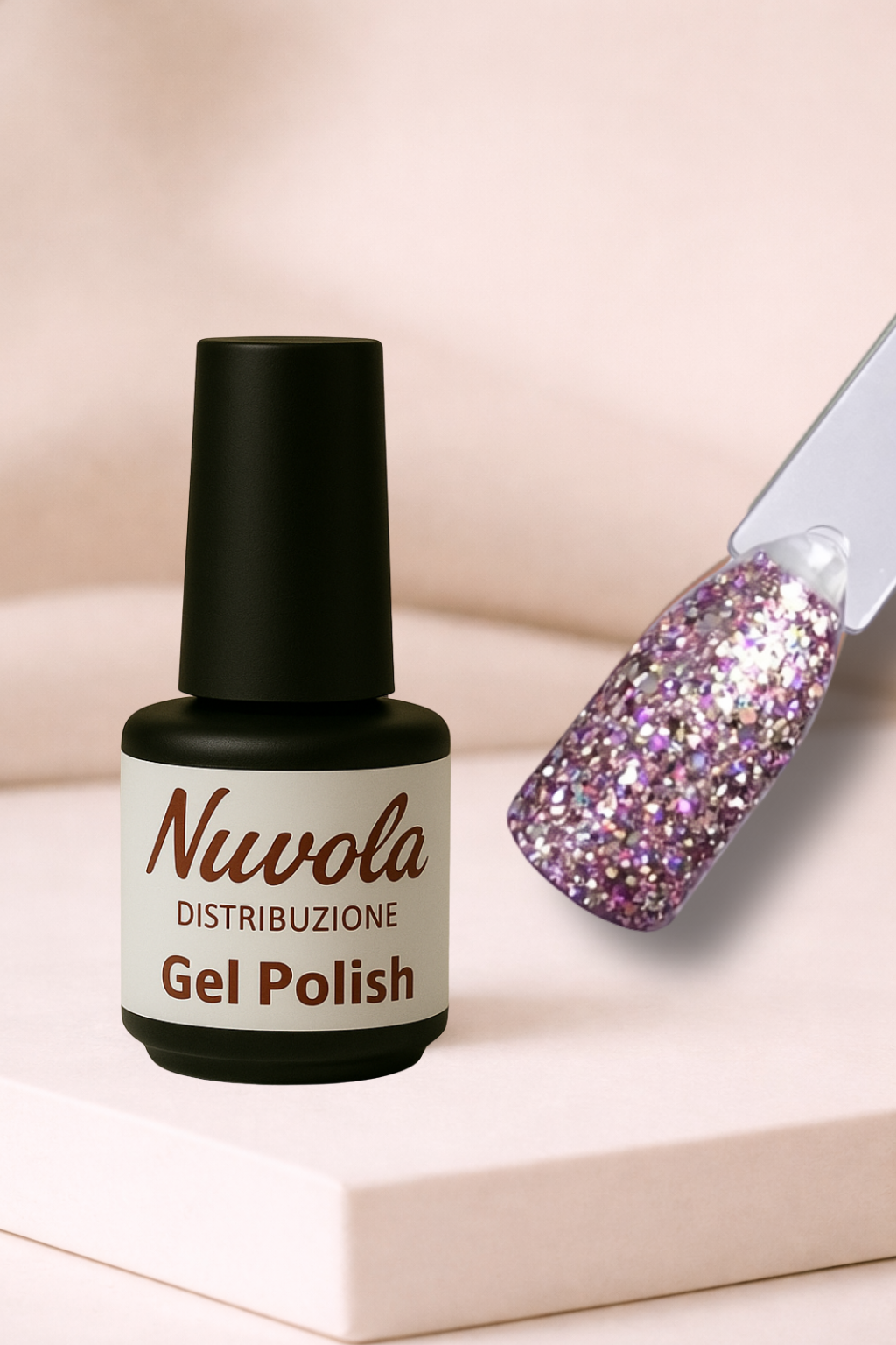 Gel Polish Lilla Paiette 3864