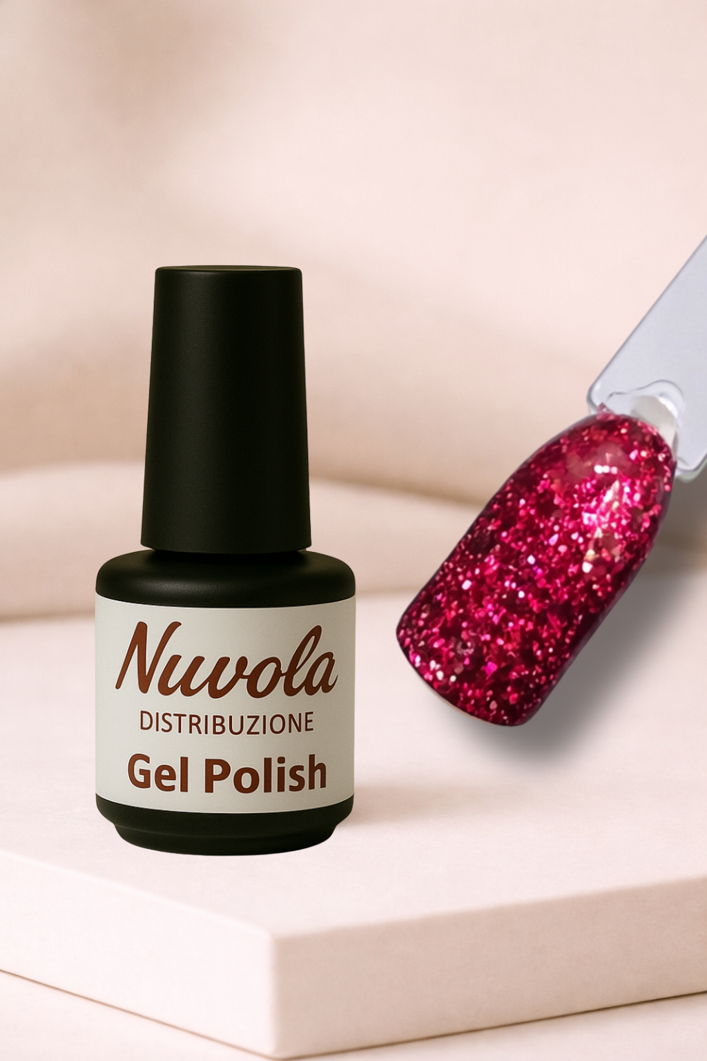Gel Polish Fucsia Paiette 3856