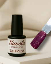 Gel Polish Rubino Glitter 123