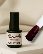Gel Polish Cherry Glitter 124