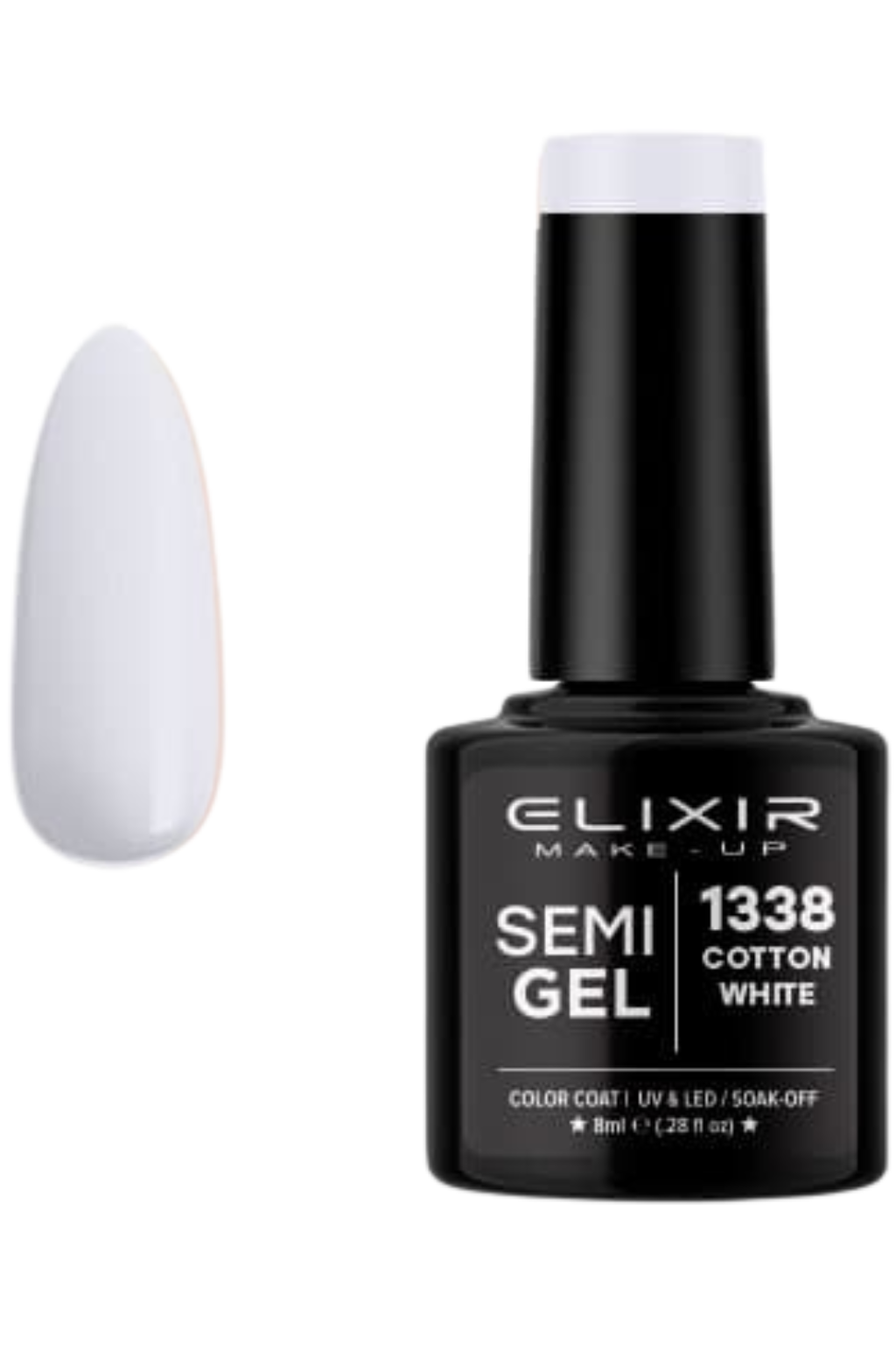 Elixir Semi Gel 1338 – Cotton White