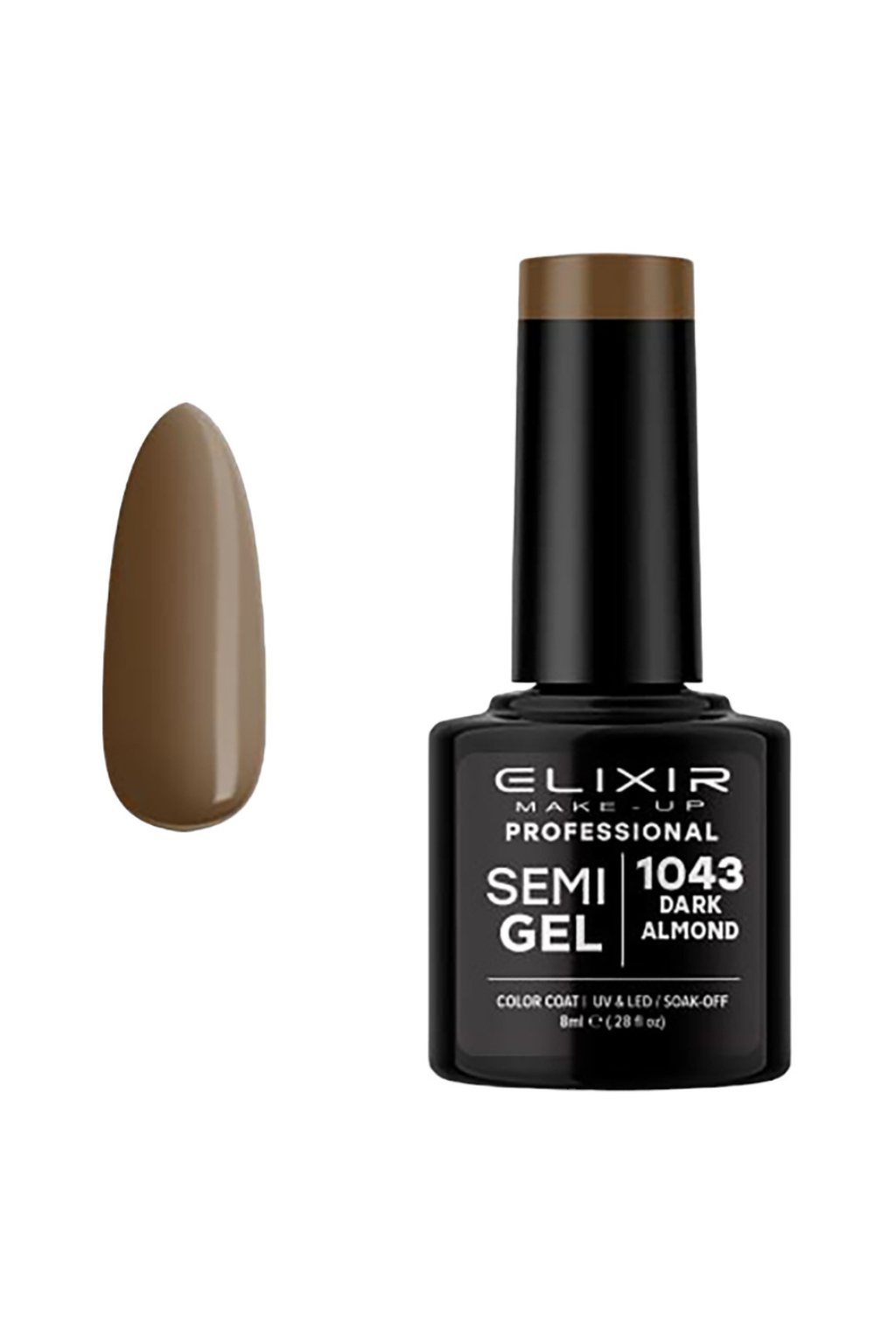 ELIXIR Professional Semi Gel 1043 Dark Almond