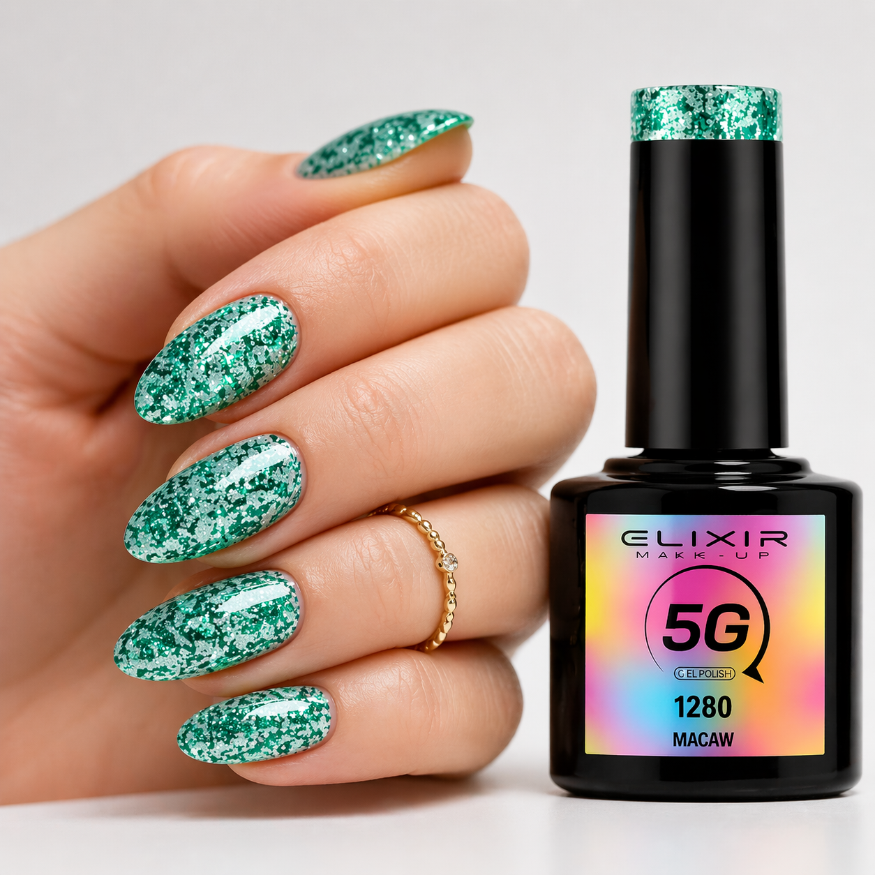 ELIXIR Laser Diamond Semigel  1280 Macaw -8 ml