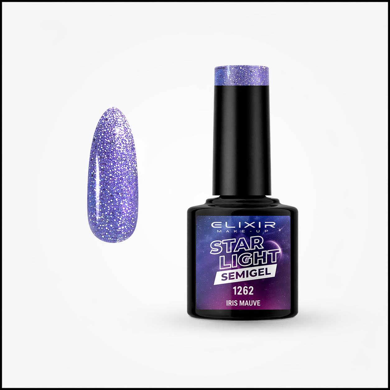 ELIXIR Laser Diamond Semigel  1262 Iris Mauve – 8 ml