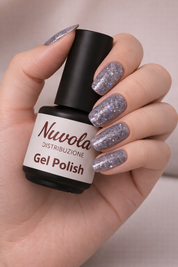 Gel Polish Diamond Silver 122