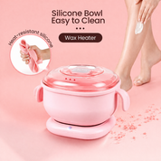 Scaldacera Professionale in Silicone Rosa – Con Ciotola Removibile Easy Clean