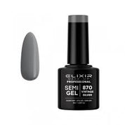 ELIXIR Professional Semi Gel 870 “Metallic Vintage Silver” - 8 ml