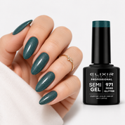 ELIXIR Laser Diamond Semigel  971 Moss Glitter -8 ml