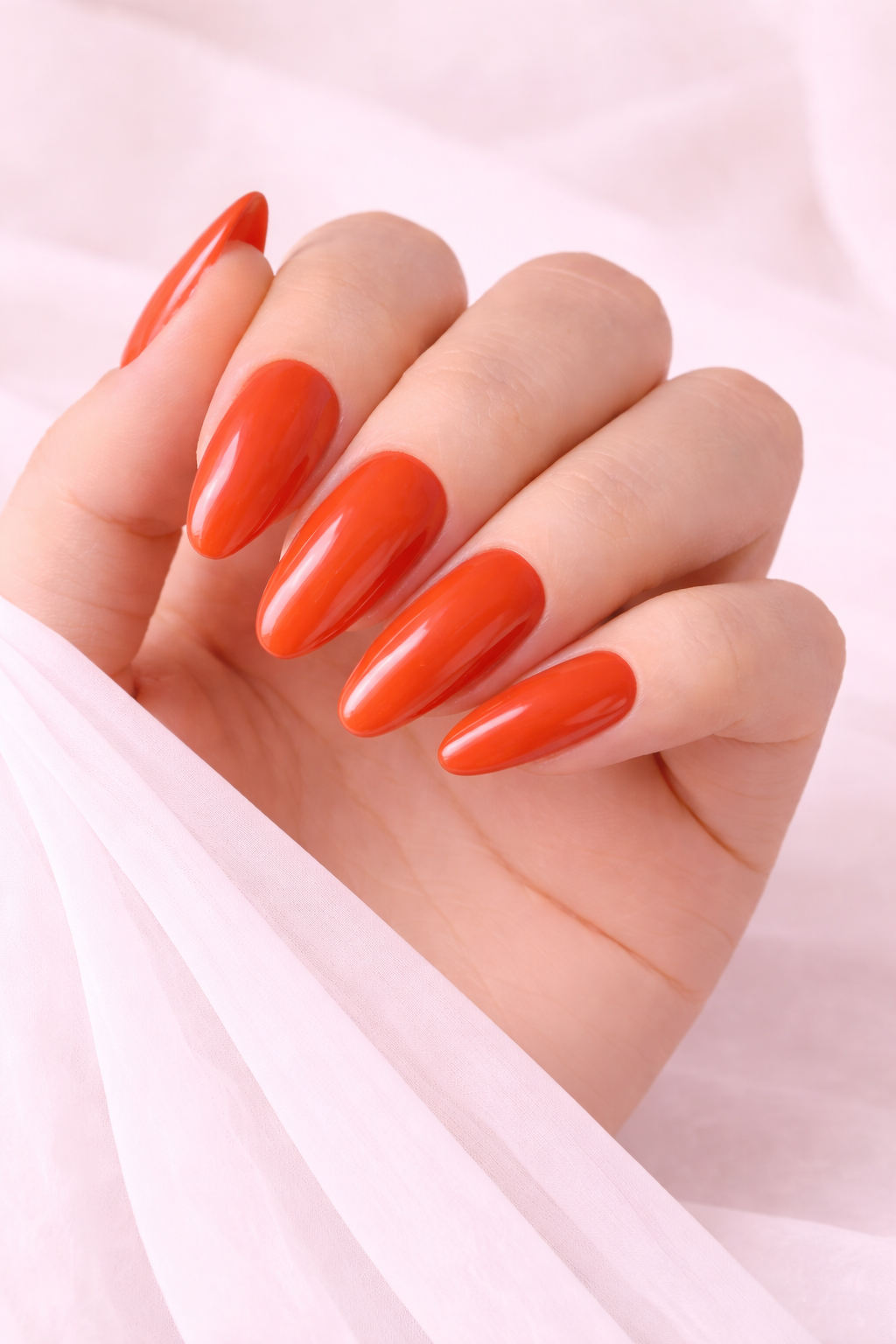 Gel Polish Orange Flame 112