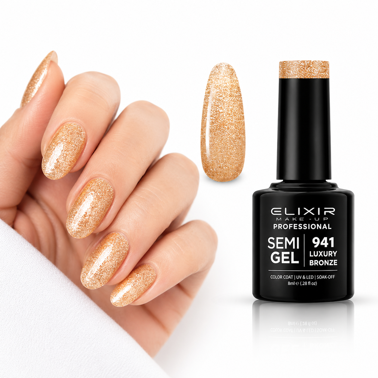 ELIXIR Laser Diamond Semigel  941 Luxury Bronze  -8 ml