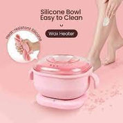 Scaldacera Professionale in Silicone Rosa – Con Ciotola Removibile Easy Clean